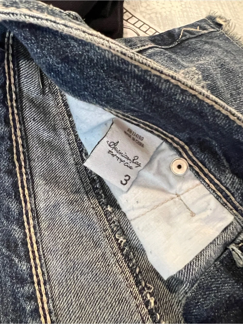 American Rag Denim Frayed Hem Shorts